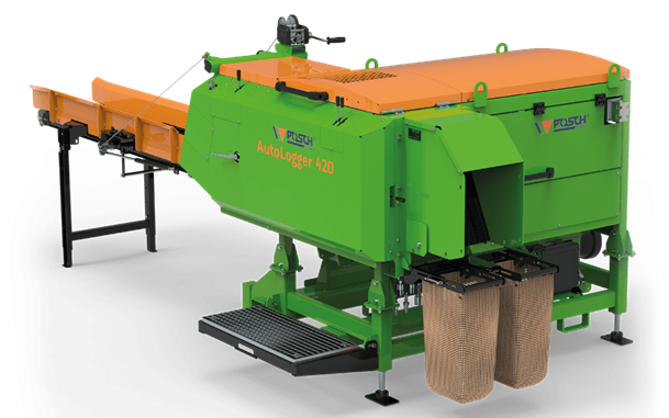 Машина для колки дров AutoLogger 420 перерабатывает древесину, стволы или бревна низкого качества , превращая их в идеальные дрова и растопку.