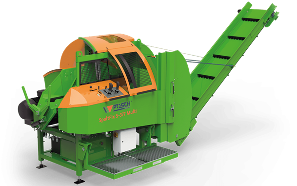 Дровокольный станок с разъемом питания 63А и усилием раскалывания 18 тонн.