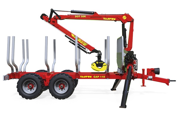 Прицепы для лесозаготовок с краном