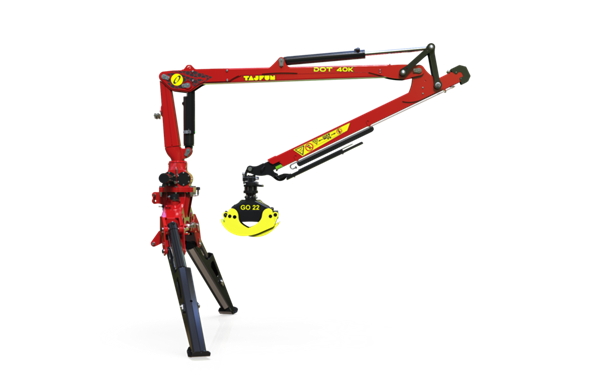 Кран для лесозаготовок DOT 40K для трехточечной установки